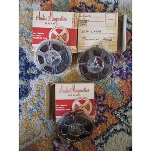 Lot Of 4 Used Magnetic Tape Audio Recording Reels -- Untested